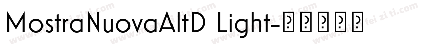 MostraNuovaAltD Light字体转换